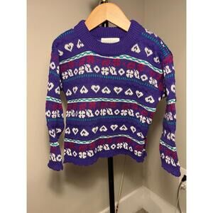 Vintage Girls Heart Sweater